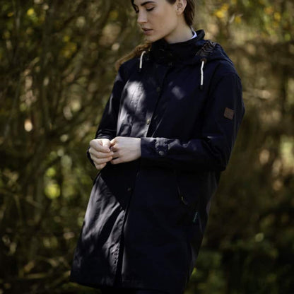 Women's Brighton Staywax Parka - Navy