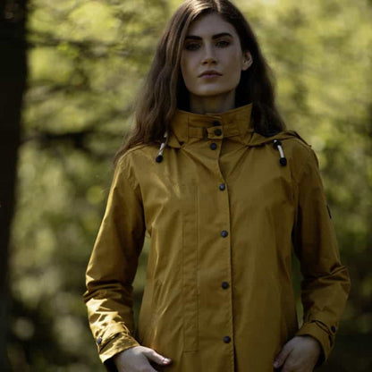 Women's Brighton Staywax Parka - Mustard
