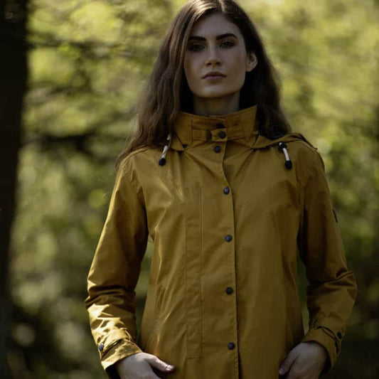 Women's Brighton Staywax Parka - Mustard