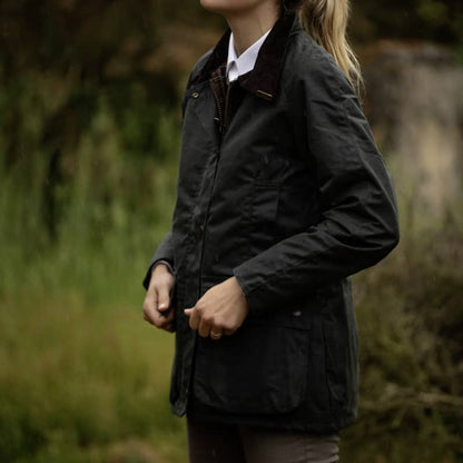 Women's Country Girl Wax Jacket - Brown