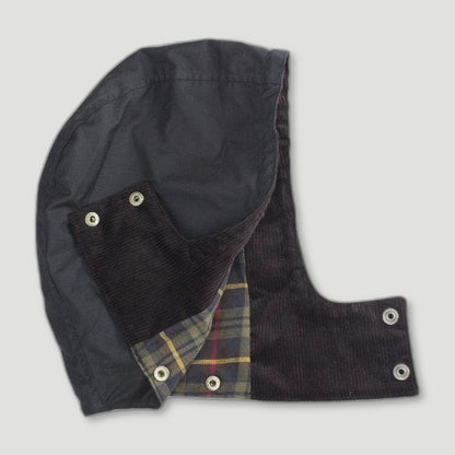 Women's Olivia Waxed Jacket - Black from Oxford Blue - British Made Waxed Jackets