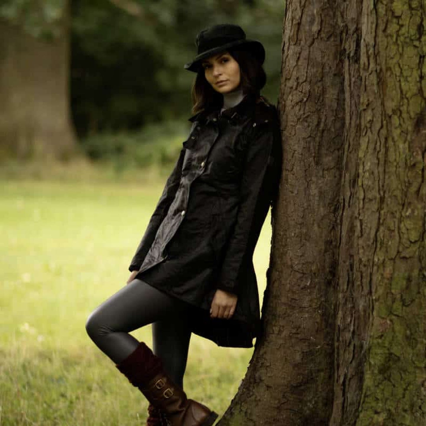 Women's Olivia Waxed Jacket - Black