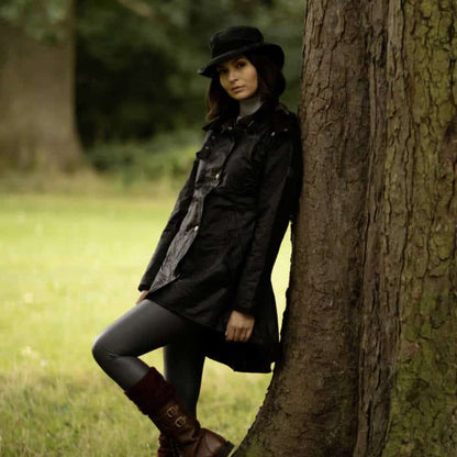 Women's Olivia Waxed Jacket - Black