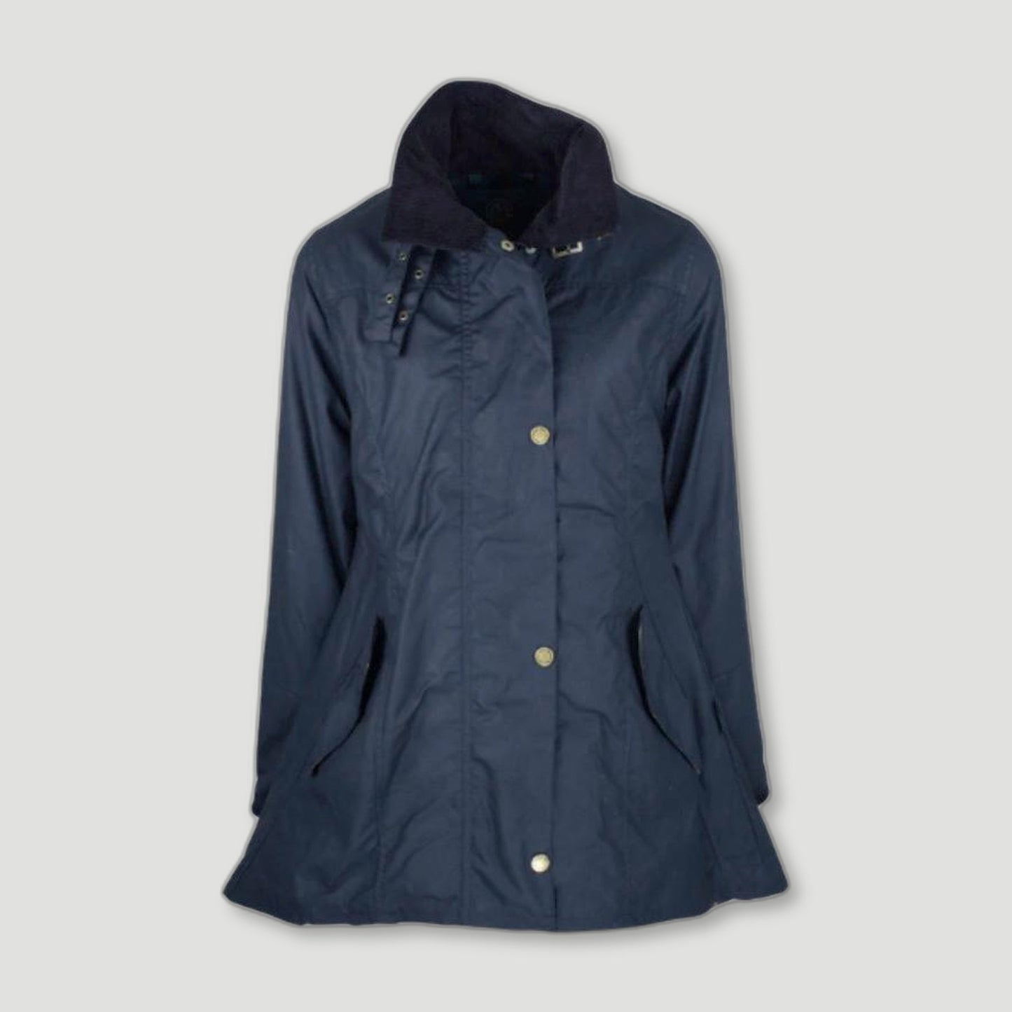Women's Olivia Waxed Jacket - Navy from Oxford Blue - British Made Waxed Jackets