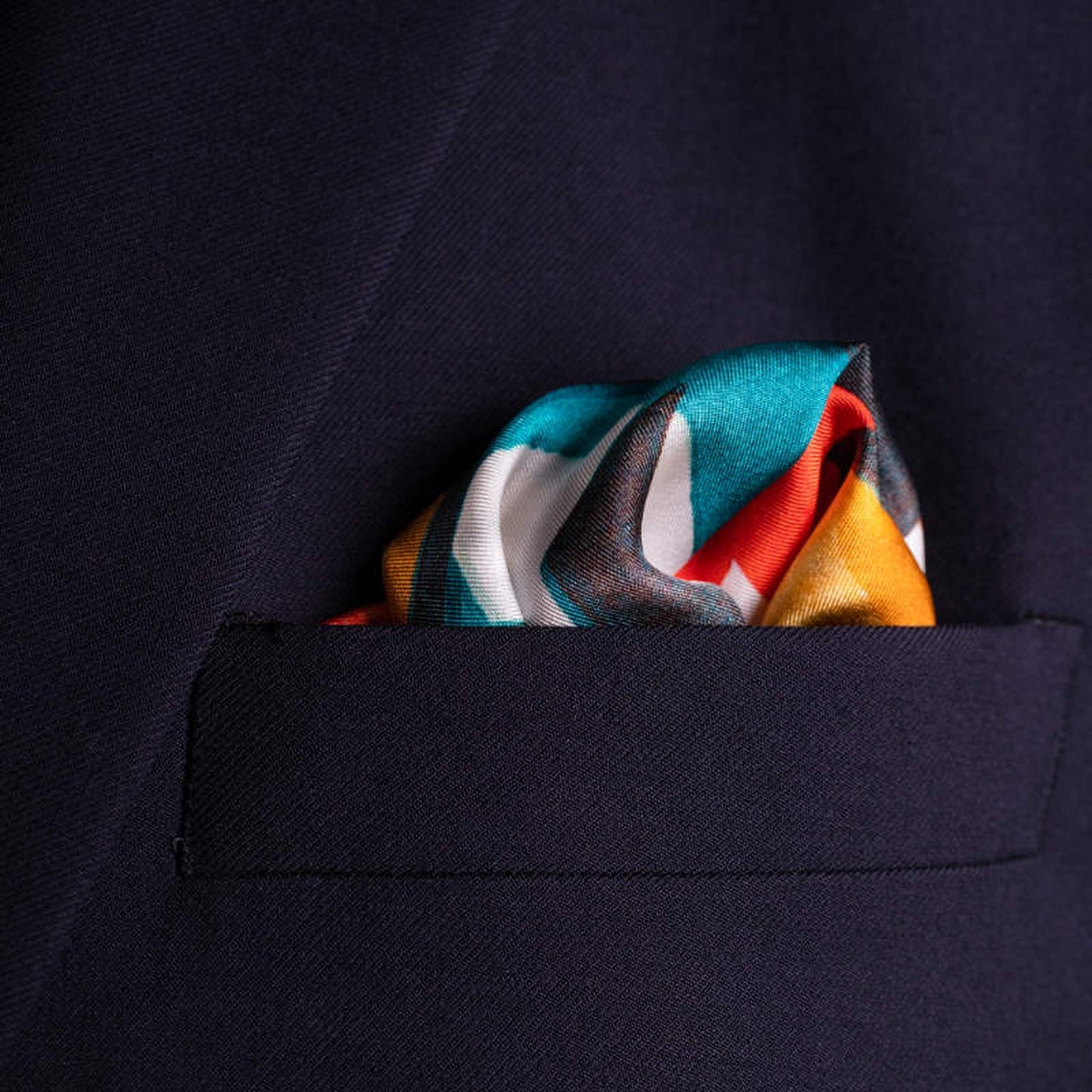 World Class Scrummage Silk Pocket Square