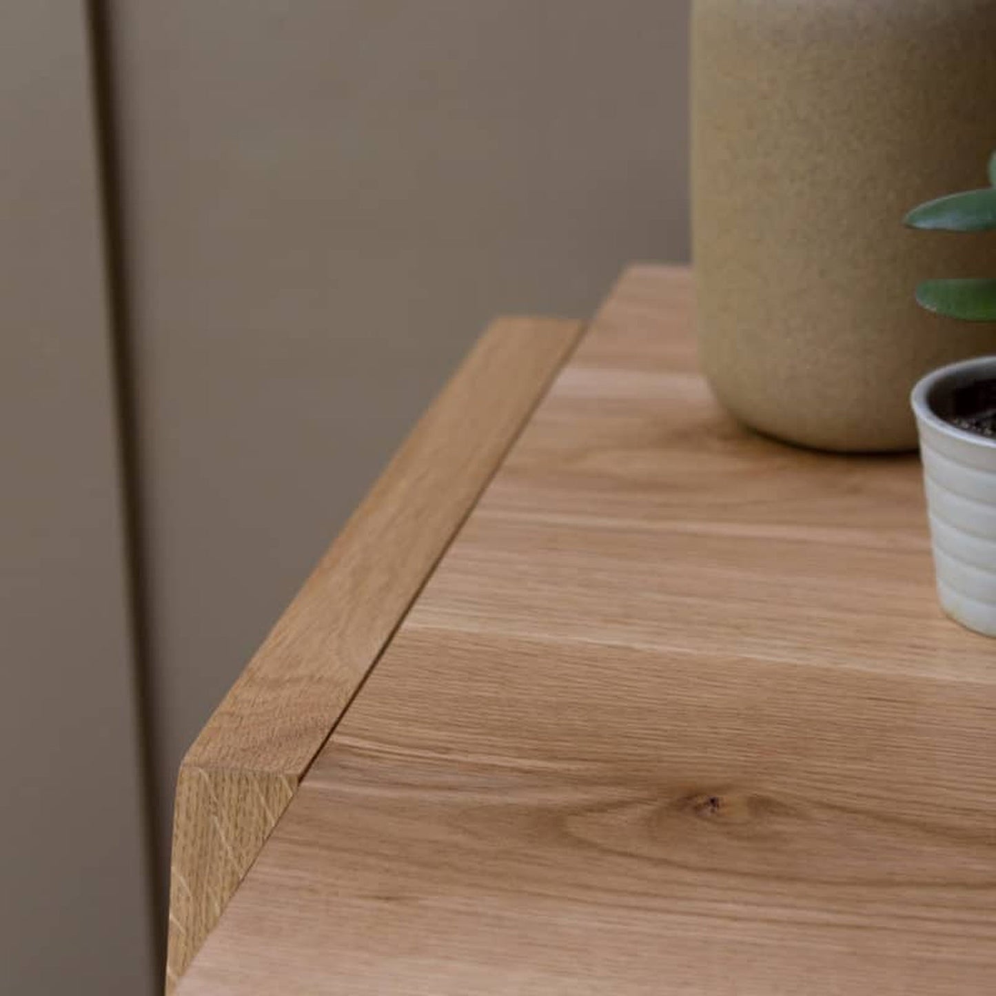 Yackt Three Drawer Desk in Oak