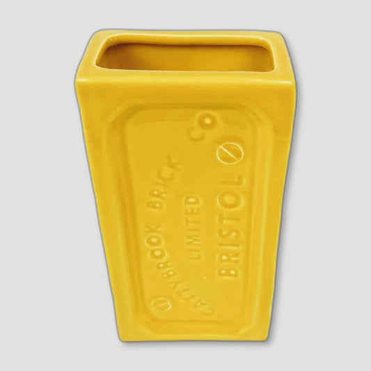 Top view of Yellow Bristol Brick Vase from Stolen Form - British Made Vases & Homeware