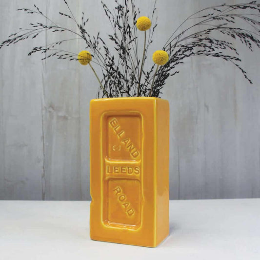Yellow Leeds Brick Vase