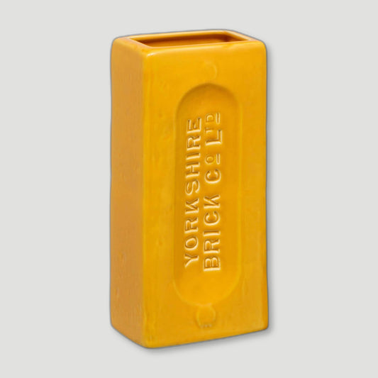 Yellow Yorkshire Brick Vase from Stolen Form - British Made Vases & Homeware