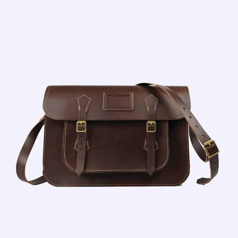 Chestnut Brown Leather Satchel - Garstin 1871 - SGB