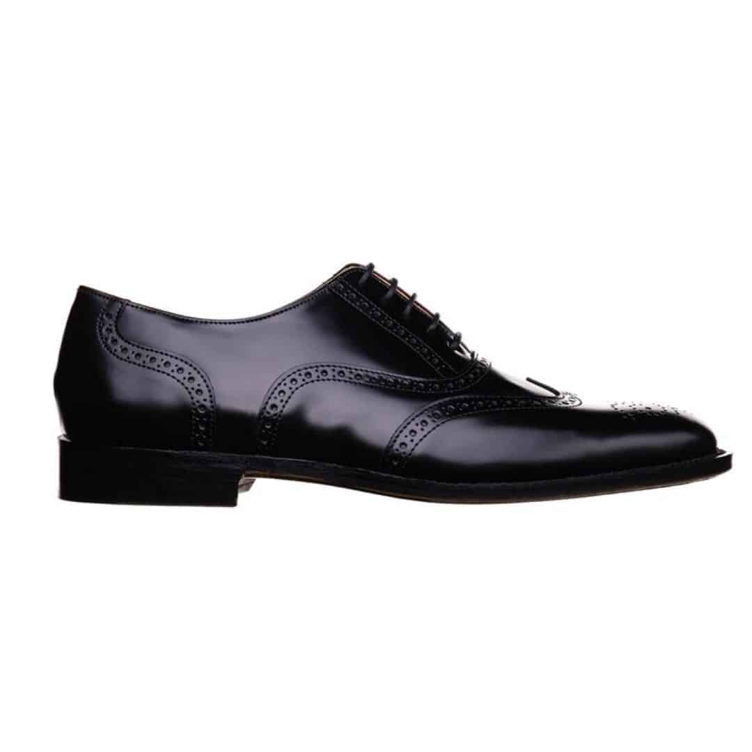 The Oxford | Wing Tip | Black Leather - Sir Gordon Bennett